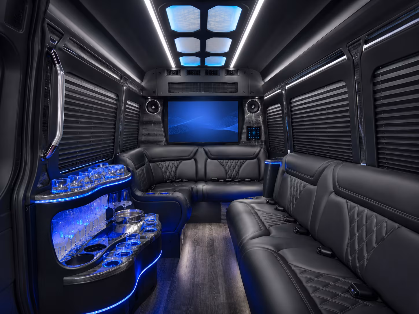 euclid 30 passenger party bus interior