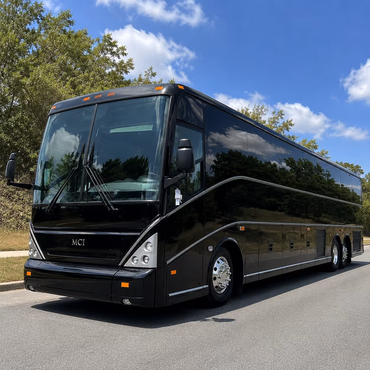 lorain charter bus rental exterior