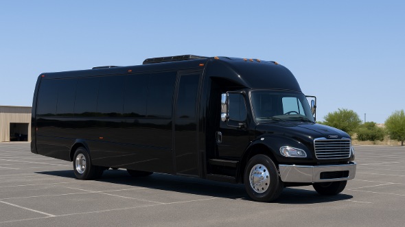 Exterior of Charter Bus Company Euclid's 18 Passenger Minibus in Euclid