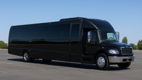 Exterior of Charter Bus Company Euclid's 35 Passenger Minibus in Euclid