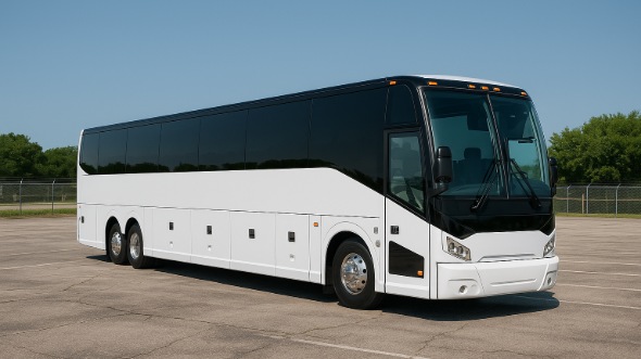 Exterior of Charter Bus Company Euclid's 50 Passenger Charter Bus in Euclid