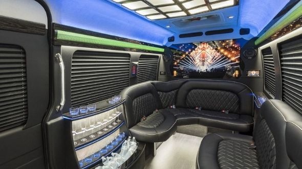 euclid sprinter limo rental interior