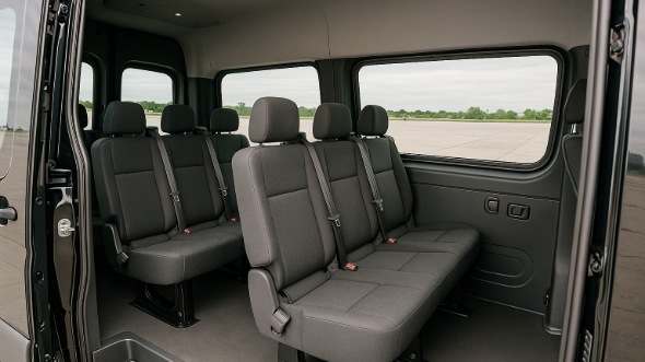 euclid sprinter van with driver inside